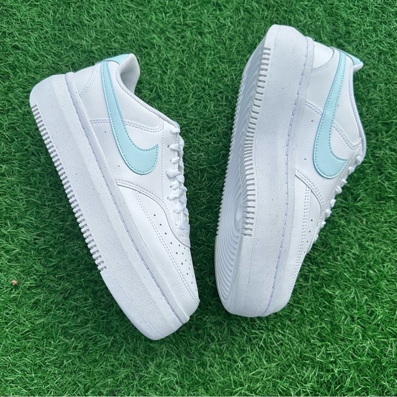 Nike Court Vision Alta White / Glacier Blue - Picture 8 of 14